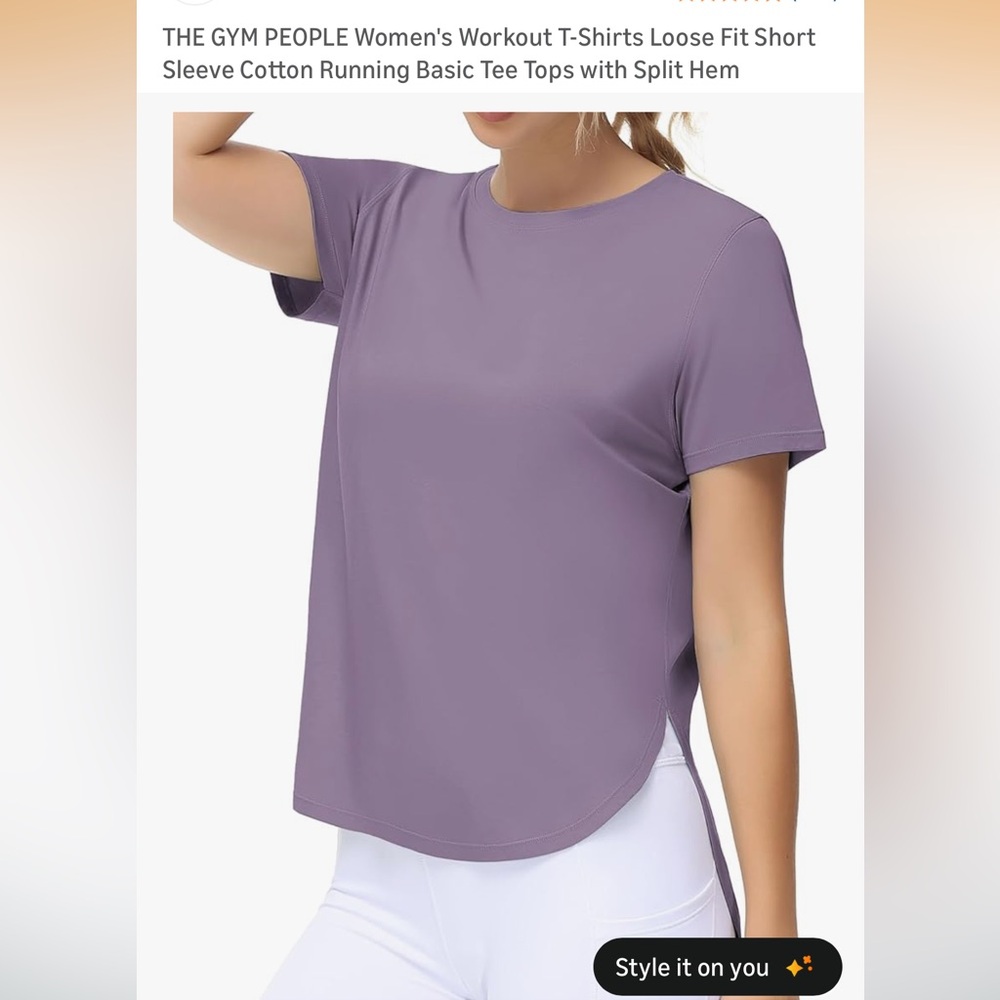 3 The gym people women’s workout t shirt with split hem